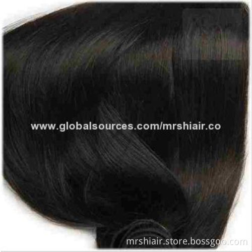 22-Inch Black Color Straight Brazilian Virgin Hair Extension
